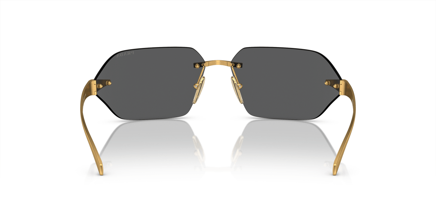 Prada Sunglasses Satin Yellow Gold-Dark Grey | PRADA PR A56S Satin Yellow Gold-Dark Grey