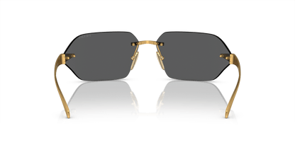 Prada Sunglasses Satin Yellow Gold-Dark Grey | PRADA PR A56S Satin Yellow Gold-Dark Grey