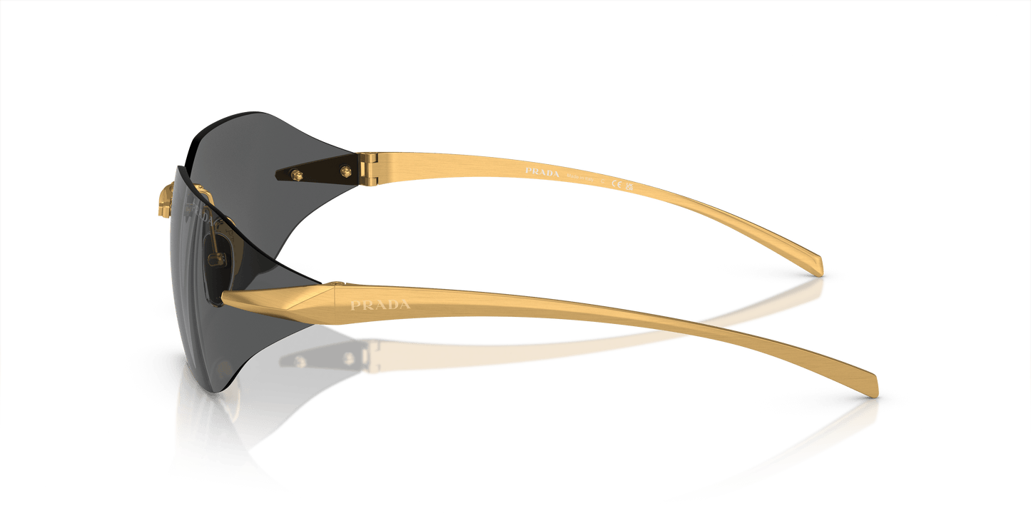 Prada Sunglasses Satin Yellow Gold-Dark Grey | PRADA PR A56S Satin Yellow Gold-Dark Grey