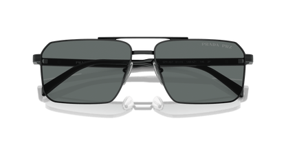 Prada Sunglasses Black-Dark Grey Polar | Prada PR A57S Black-Dark Grey Polar