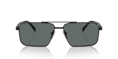 Prada Sunglasses Black-Dark Grey Polar | Prada PR A57S Black-Dark Grey Polar
