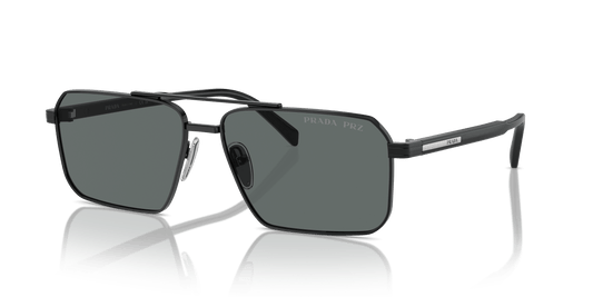 Prada Sunglasses Black-Dark Grey Polar | Prada PR A57S Black-Dark Grey Polar