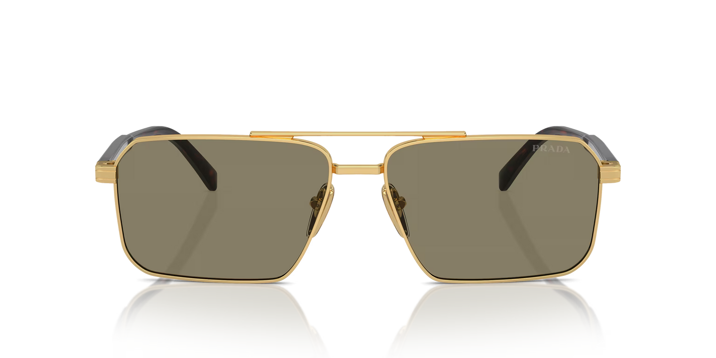 Prada PR A57S Gold-Brown Sunglasses