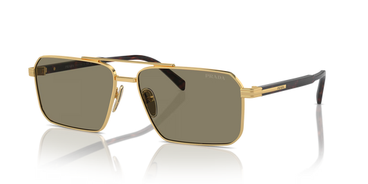 Prada PR A57S Gold-Brown Sunglasses