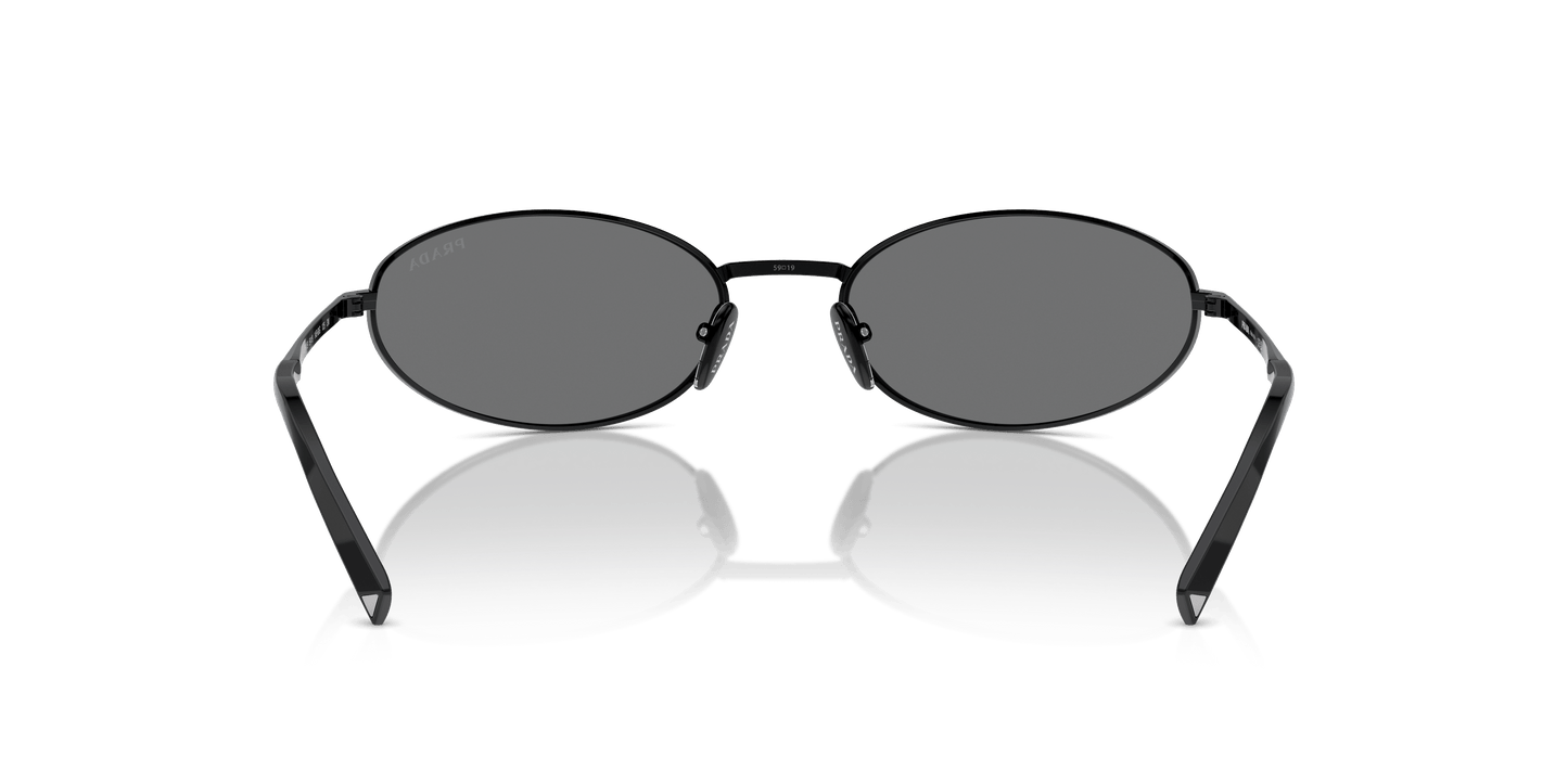 Prada Sunglasses Black-Grey Mirror Silver | PRADA PR A59S Black-Grey Mirror Silver