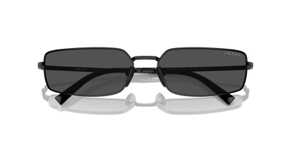 משקפי שמש פראדה שחור-אפור כהה | PRADA PR A60S Black-Dark Grey