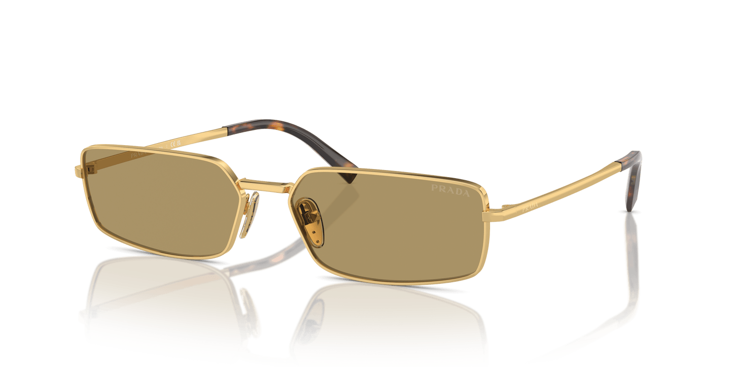 Prada Sunglasses Olive Gold-Green | PRADA PR A60S Gold-Green Olive