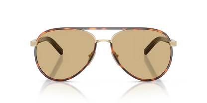 משקפי שמש פראדה זהב-צהוב | Prada PR B57S Gold-Yellow