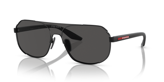 משקפי שמש של פראדה לינה רוסה שחור-אפור כהה | PRADA LINEA ROSSA PS 53YS Black-Dark Grey