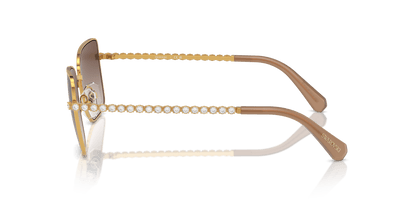 משקפי שמש סברובסקי זהב צהוב-צבע חום | SWAROVSKI SK7015 Yellow Gold-Gradient Brown