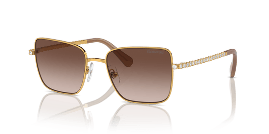 משקפי שמש סברובסקי זהב צהוב-צבע חום | SWAROVSKI SK7015 Yellow Gold-Gradient Brown