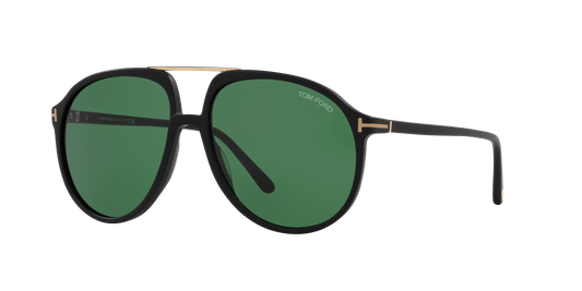 משקפי שמש של טום פורד שחור מט-ירוק | TOM FORD FT1079 Black Matte-Green