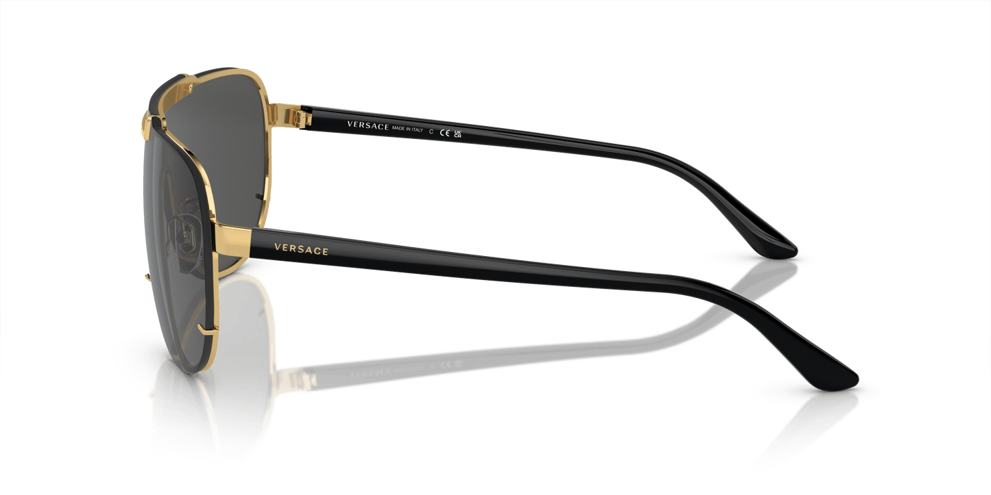 Versace Sunglasses Gold-Dark Grey | Versace VE2140 Gold-Dark Grey