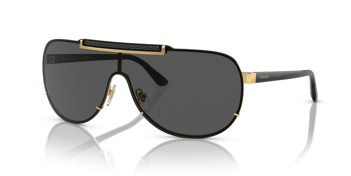 Versace Sunglasses Gold-Dark Grey | Versace VE2140 Gold-Dark Grey