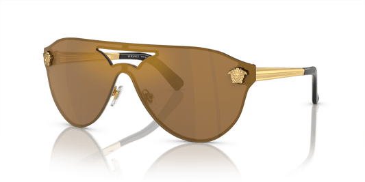 Versace Sunglasses Bronze Mirror Gold-Brown | Versace VE2161 Gold-Brown Mirror Bronze