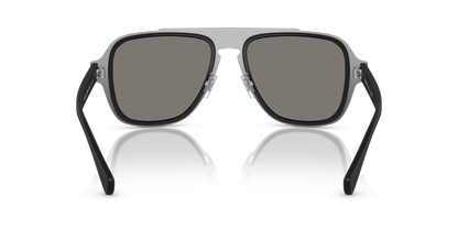 Versace Sunglasses Black-Light Grey Mirror Silver | Versace VE2199 Black-Light Grey Mirror Silver