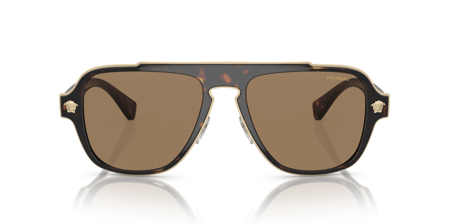 משקפי שמש של ורסאצ'ה הוואנה-כתום | Versace VE2199 Havana-Orange
