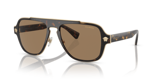 משקפי שמש של ורסאצ'ה הוואנה-כתום | Versace VE2199 Havana-Orange