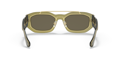 Versace Sunglasses Biggie Transparent Brown Mirror Gold-Brown | Versace VE2235 Biggie Transparent Brown Mirror Gold-Brown