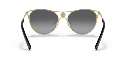 Versace Sunglasses Black/Gold-Polar Grey Gradient | Versace VE2237 Black/Gold-Polar Grey Gradient