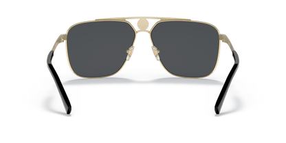 משקפי שמש של ורסאצ'ה זהב/מט שחור-אפור כהה | Versace VE2238 Gold/Matte Black-Dark Grey