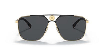 משקפי שמש של ורסאצ'ה זהב/מט שחור-אפור כהה | Versace VE2238 Gold/Matte Black-Dark Grey