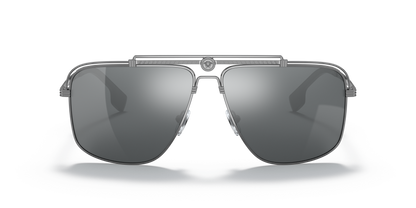 Versace Sunglasses Gunmetal-Light Grey Mirror Black | Versace VE2242 Gunmetal-Light Grey Mirror Black