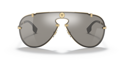 Versace Sunglasses Gold-Light Grey Mirror Silver | Versace VE2243 Gold-Light Grey Mirror Silver