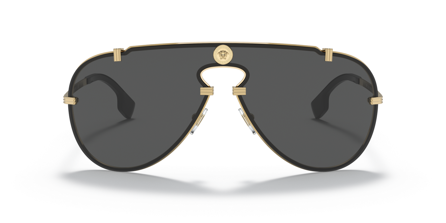 משקפי שמש של ורסאצ'ה זהב-אפור כהה | Versace VE2243 Gold-Dark Grey