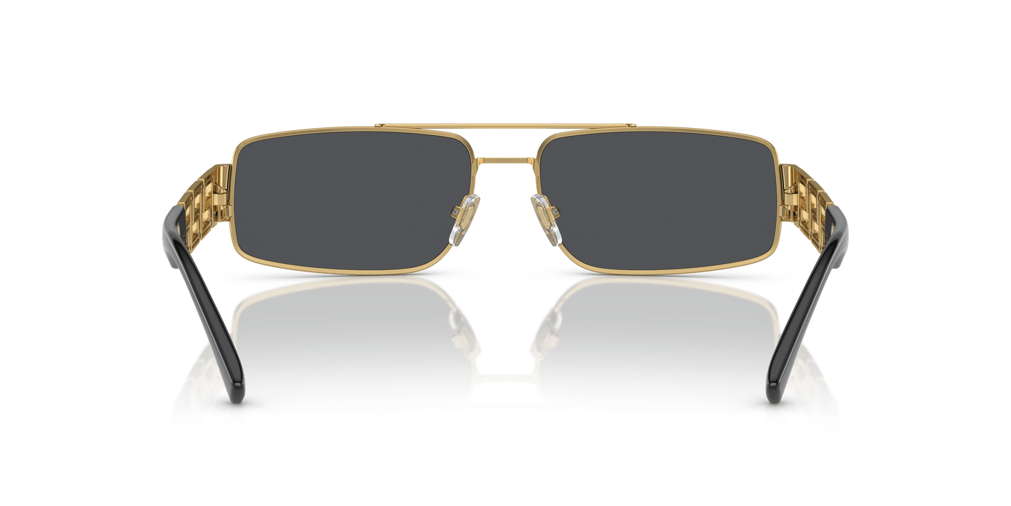 משקפי שמש של ורסאצ'ה זהב-אפור כהה | Versace VE2257 Gold-Dark Grey