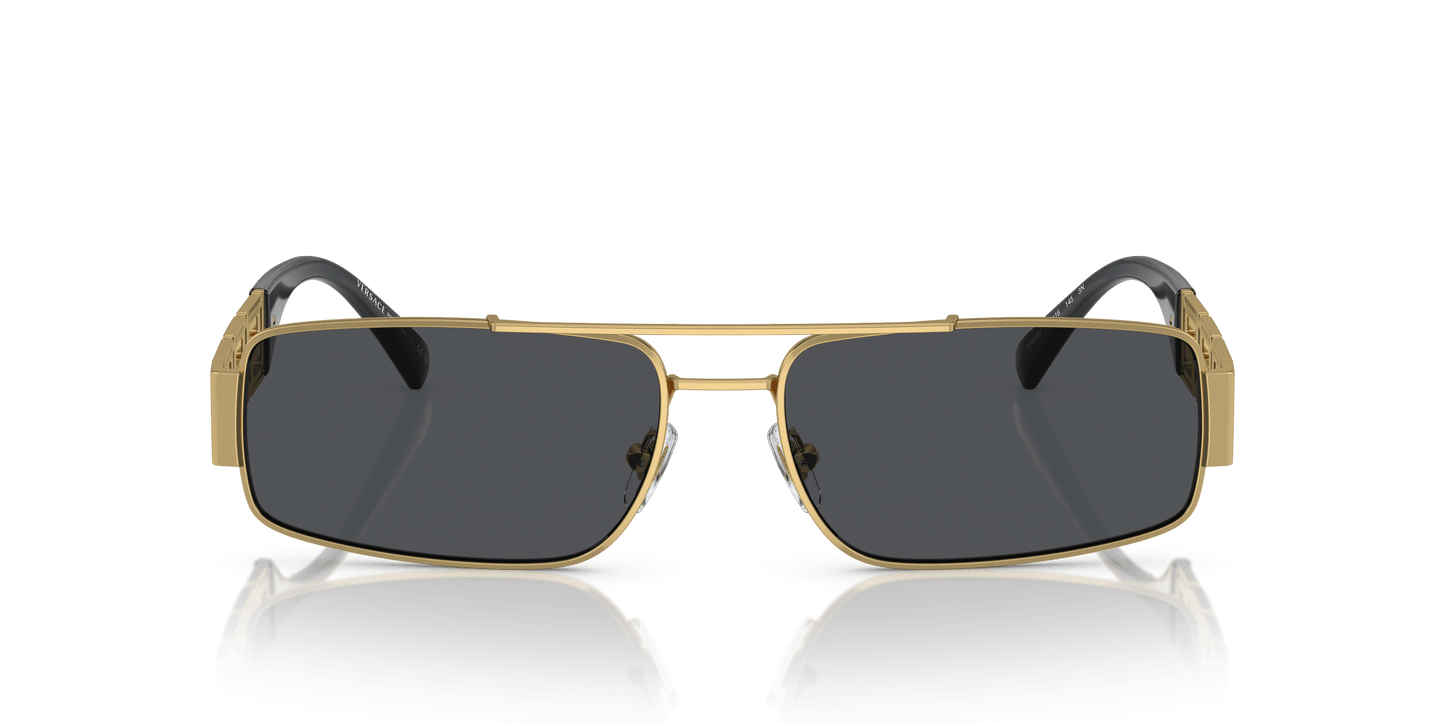 משקפי שמש של ורסאצ'ה זהב-אפור כהה | Versace VE2257 Gold-Dark Grey