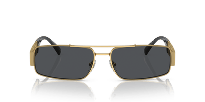 משקפי שמש של ורסאצ'ה זהב-אפור כהה | Versace VE2257 Gold-Dark Grey