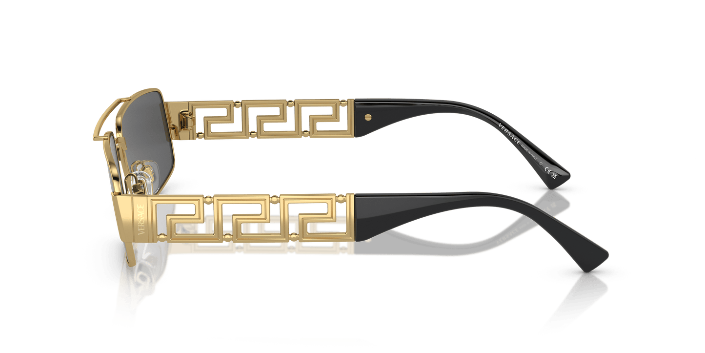 משקפי שמש של ורסאצ'ה זהב-אפור כהה | Versace VE2257 Gold-Dark Grey