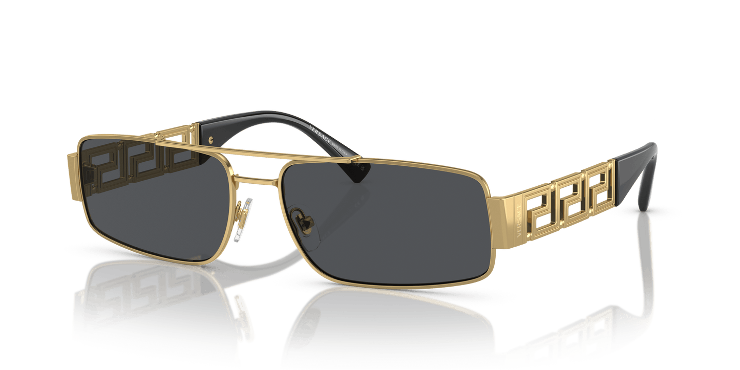 משקפי שמש של ורסאצ'ה זהב-אפור כהה | Versace VE2257 Gold-Dark Grey