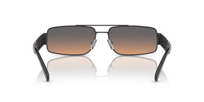 Versace Matte Black-Orange Gradient Light Grey Sunglasses | Versace VE2257 Matte Black-Orange Gradient Light Grey