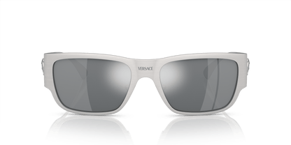 Versace Sunglasses Silver-Light Grey Black | Versace VE2262 Silver-Light Grey Mirror Black