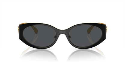Versace Sunglasses Black-Dark Grey | Versace VE2263 Black-Dark Grey