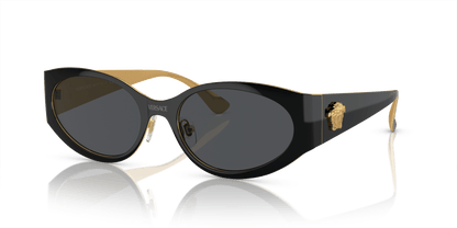 Versace Sunglasses Black-Dark Grey | Versace VE2263 Black-Dark Grey