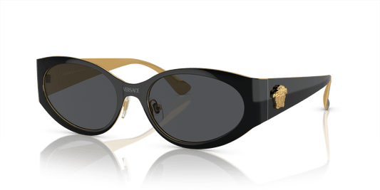 Versace Sunglasses Black-Dark Grey | Versace VE2263 Black-Dark Grey