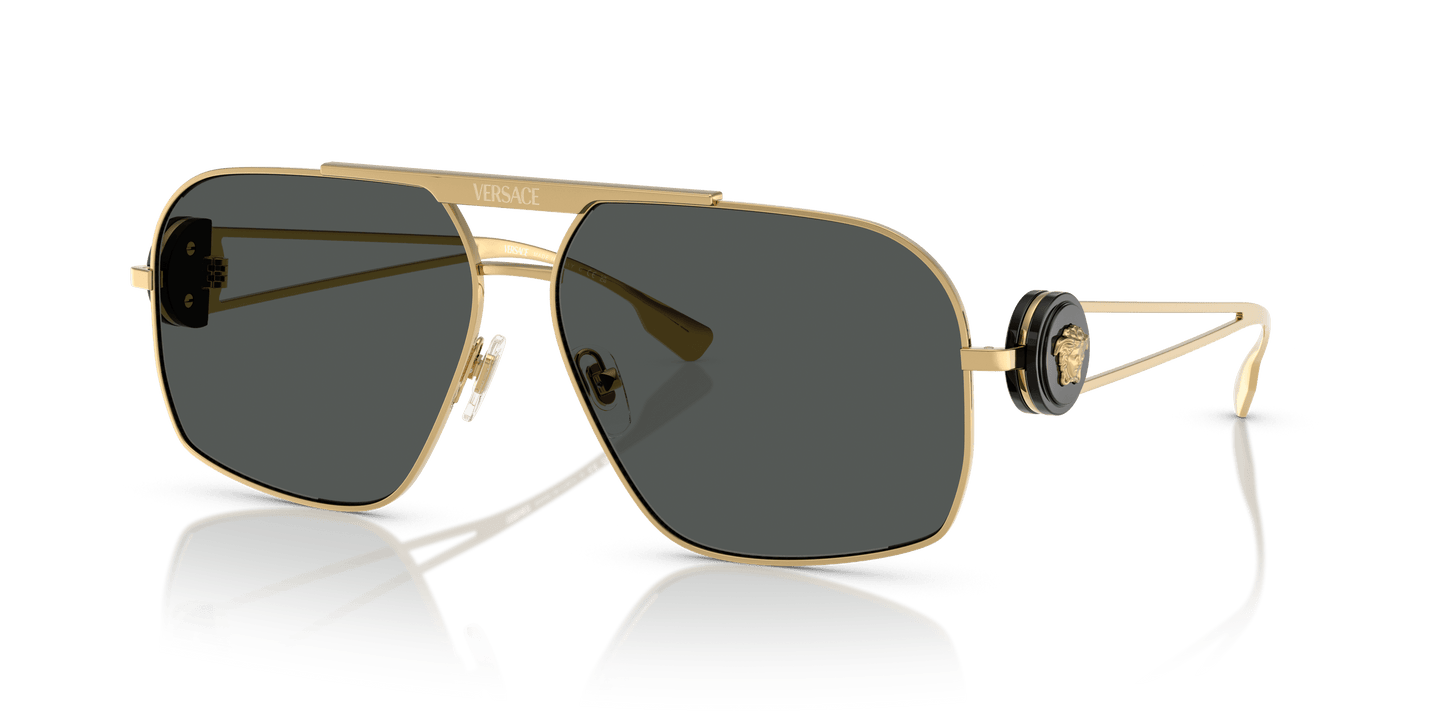 משקפי שמש של ורסאצ'ה זהב-אפור כהה | VERSACE VE2269 Gold-Dark Grey