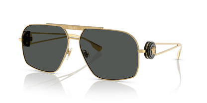 משקפי שמש של ורסאצ'ה זהב-אפור כהה | VERSACE VE2269 Gold-Dark Grey