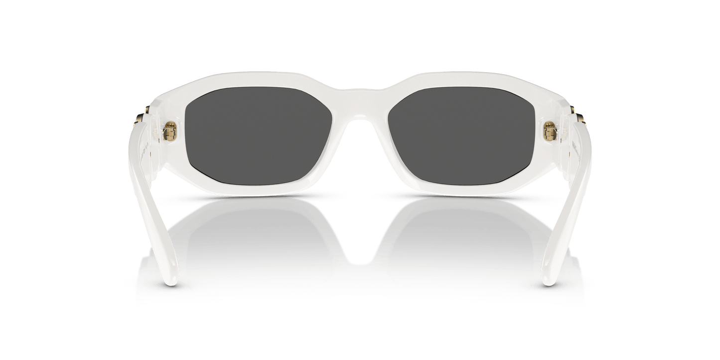 משקפי שמש של ורסאצ'ה לבן-אפור כהה | Versace VE4361 Biggie White-Dark Grey