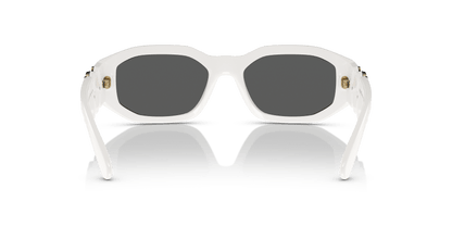 משקפי שמש של ורסאצ'ה לבן-אפור כהה | Versace VE4361 Biggie White-Dark Grey