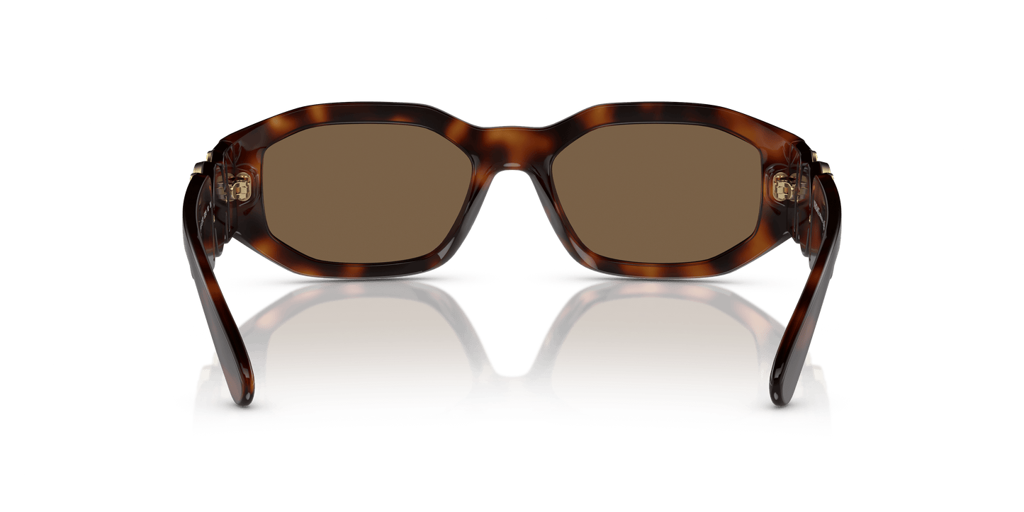 משקפי שמש של ורסאצ'ה הוואנה-חום כהה | Versace VE4361 Biggie Havana-Dark Brown