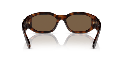 משקפי שמש של ורסאצ'ה הוואנה-חום כהה | Versace VE4361 Biggie Havana-Dark Brown