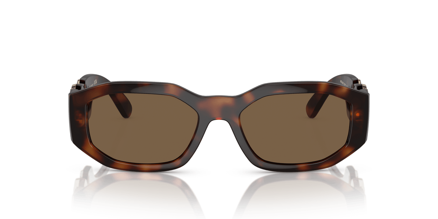 משקפי שמש של ורסאצ'ה הוואנה-חום כהה | Versace VE4361 Biggie Havana-Dark Brown