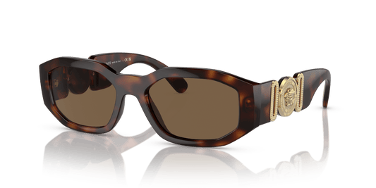 משקפי שמש של ורסאצ'ה הוואנה-חום כהה | Versace VE4361 Biggie Havana-Dark Brown