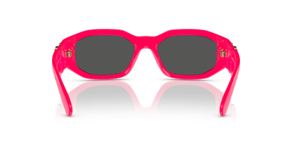 משקפי שמש ורסאצ'ה ורוד-כהה אפור | Versace VE4361 Biggie Fuxia Fluo-Dark Grey