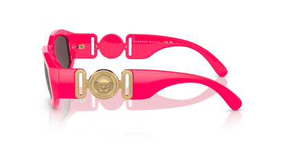 משקפי שמש ורסאצ'ה ורוד-כהה אפור | Versace VE4361 Biggie Fuxia Fluo-Dark Grey