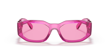משקפי שמש ורסאצ'ה שקופים פוקסיה-פוקסיה | Versace VE4361 Biggie Transparent Fuxia-Fuchsia